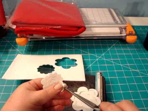 Day 10-Experiment with felt, foam and the 3D Flower Sizzix Die