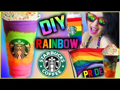 DIY Rainbow Starbucks Inspired Drinks! | Gay Pride Inspired!