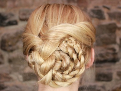 Easy Braided Updo Hairstyle