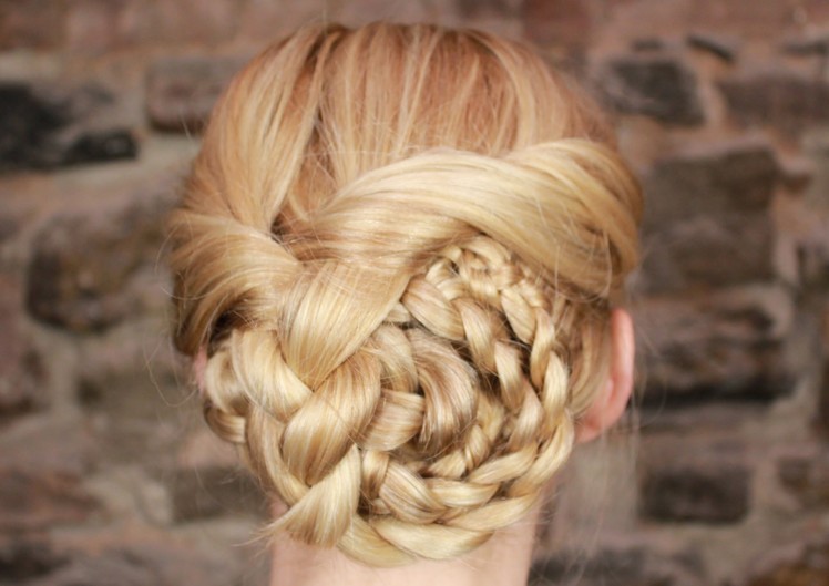 Easy Braided Updo Hairstyle