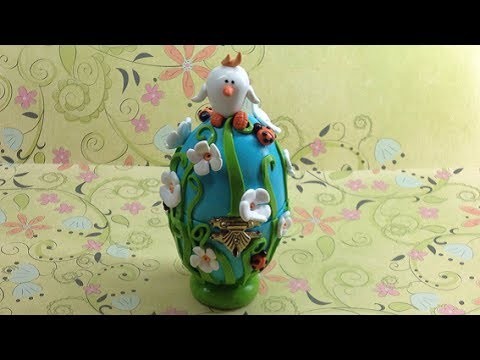 Fimo.polymer clay Easter egg box - Tutorial