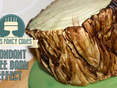 Fondant tree bark effect How To Tutorial Zoes Fancy Cakes