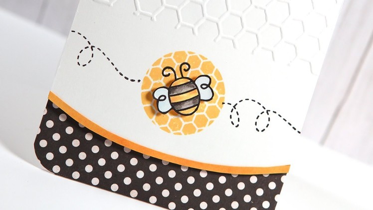 Friday Focus - Curved Edge Bee Card
