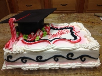 Graduation Cake- Part 2- Cake Decorating- How to