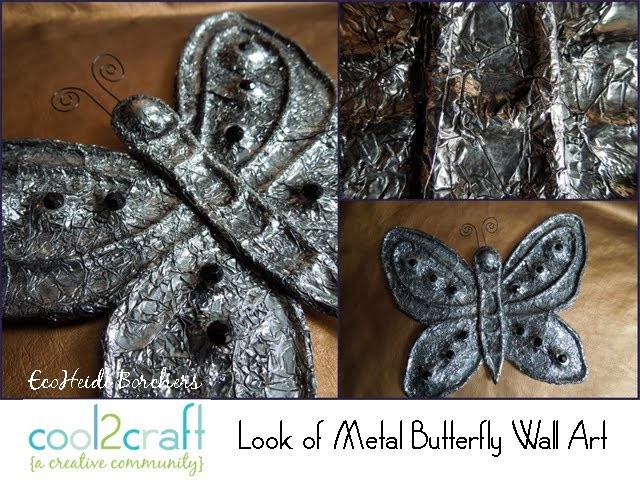 How to Create the Look of Metal with Kitchen Foil by EcoHeidi Borchers