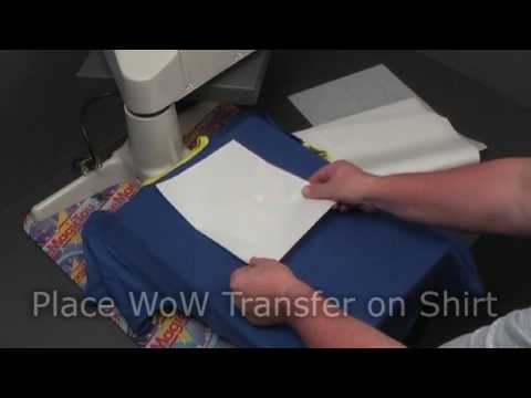 How to decorate a black.coloured TShirt with TheMagicTouch® WoW 7.2 Transfer Paper