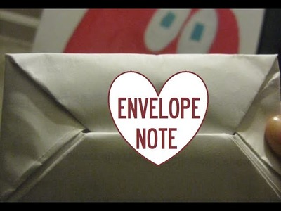 HOW TO: Fold a note into an envelope