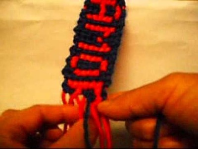 How To Make A  alpha Friendship Bracelet With The Letter R.