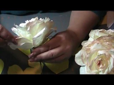 How to make a coffee filter rose step by step.