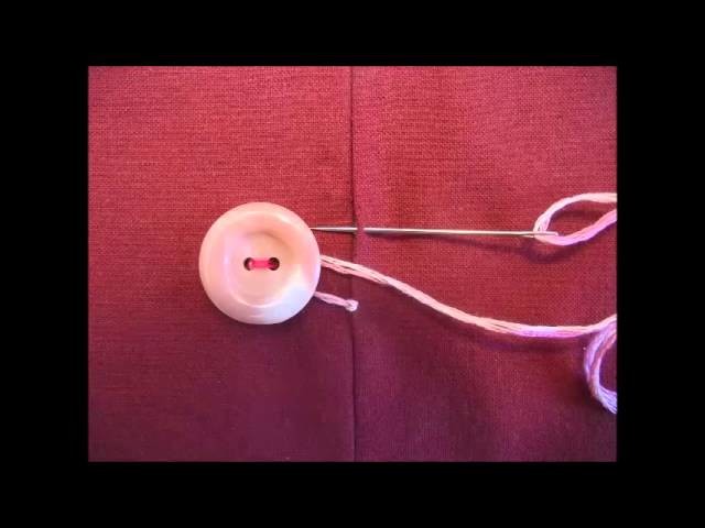 How to Make a Hand Stitched Button Loop