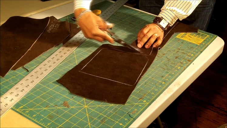 How To Make a Leather Messenger Bag Part 2 of 7