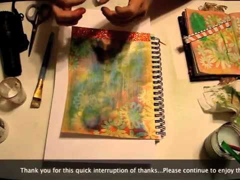 How To Make A MIXED MEDIA ART JOURNAL Page - "My Art Journey"