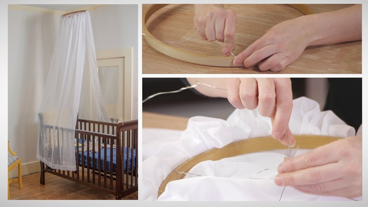 How to Make a No-Sew Crib Canopy