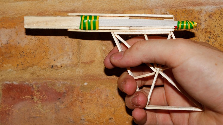 How to Make a Rubber Band Gun Using Popsicle Sticks
