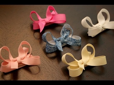 How to make infant.baby hair bows that stay in the hair (velcro bow tutorial)