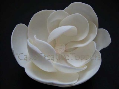 How to make Magnolia Flower? Easy without cutter.