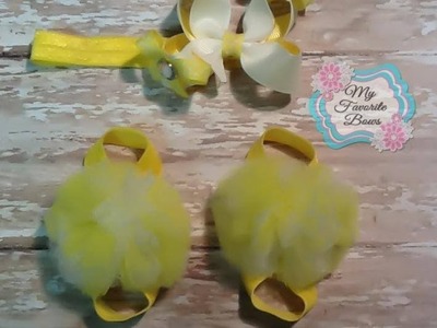 How to make tulle puff.barefoot sandals