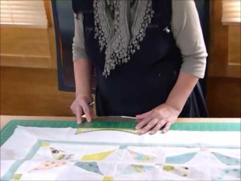 How to mark and cut scallops on a quilt border -  Quilting Tips & Techniques 170