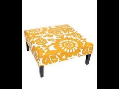 HOW TO REUPHOLSTER A OTTOMAN