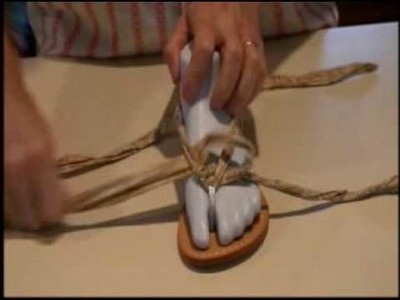 How to tie Tia's 3 strap sandal. Tiastyle.com