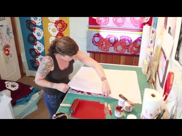 Ink and Block Printing with Valori Wells