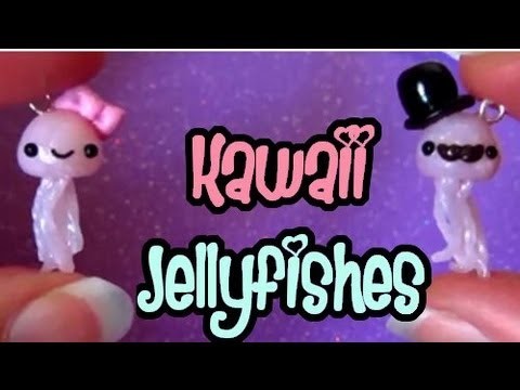 Kawaii Jellyfishes Tutorial: Polymer Clay!