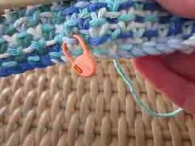Making a fringe on Linen Stitch Scarf - Part 1