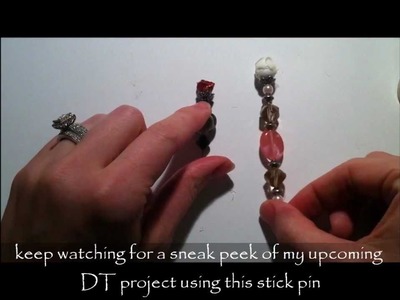 Mini Rose Stick Pin ~ Pro 31 Designs ~ DT Project Episode 3