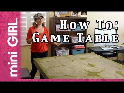MiniGIRL #09: How to Make Game Table For Miniatures -Fast Tutorial- So Easy!