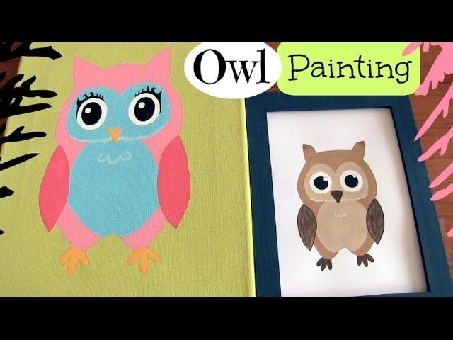 Owl Doodle Painting - How To - Home Decor