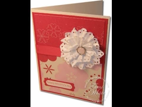 Paper Flower Rosettes featuring Stampin Up products