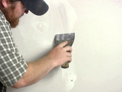 Patching Torn Drywall Paper : Wall Repair