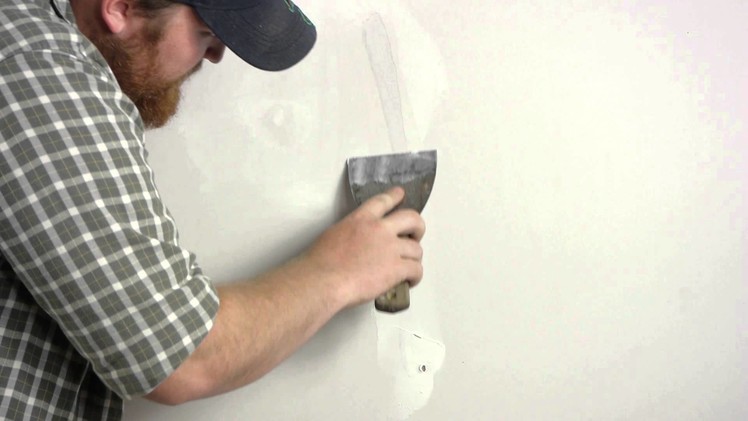 Patching Torn Drywall Paper : Wall Repair