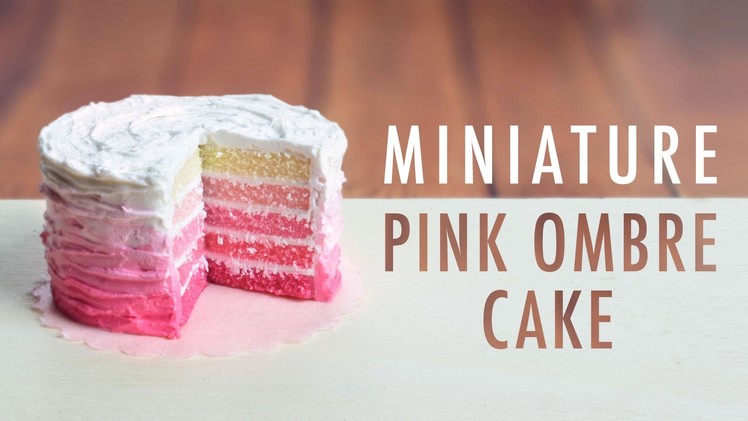 PINK OMBRE CAKE: polymer clay tutorial