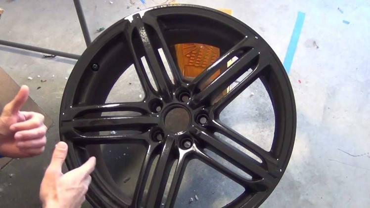 PlastiDip Glossifier - Over Black Rims - How to from DipYourCar.com