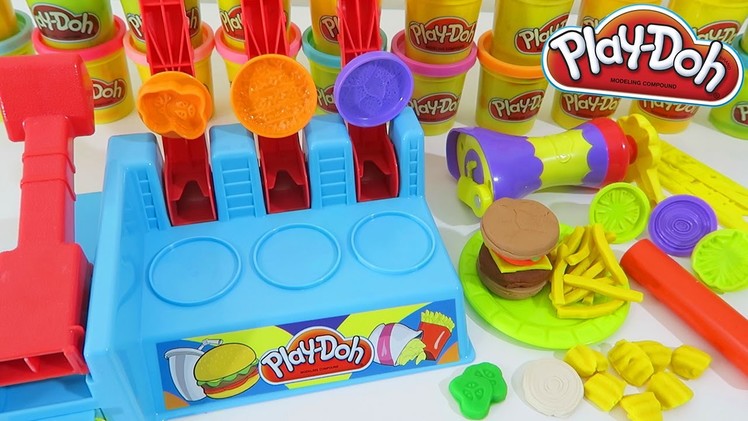 Play Doh Burger Builder Playset Make Your Own Play Dough Hamburgers and Fries!