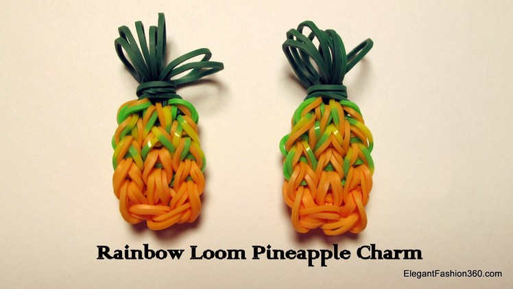 Rainbow Loom Pineapple Charm - How to