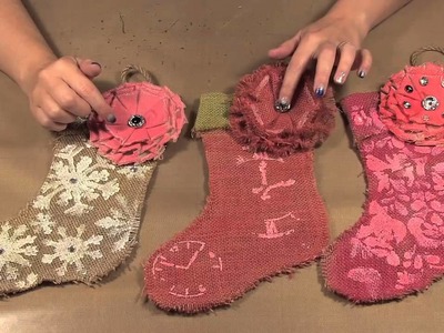 Scrap Time - Ep. 826 - Burlap Stockings from Canvas Corp