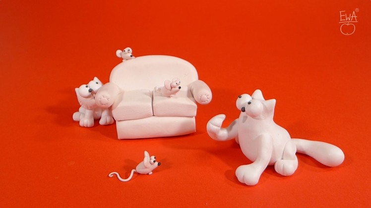 SIMON'S CAT - polymer clay tutorial by LET'S CLAY.
