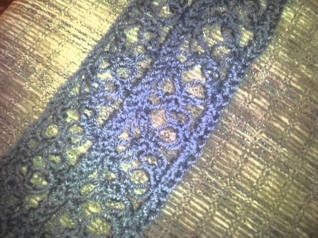 Solomon's knot stitch scarf.shawl!