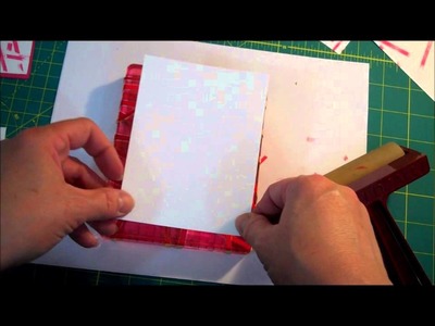 Stampin' Up! Two Minute Technique:  Background Stamping with Rubber Bands