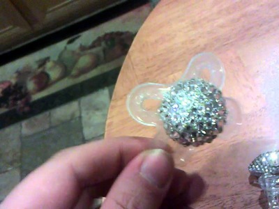 Swarovski Crystal Pacifier and Pacifier Clip