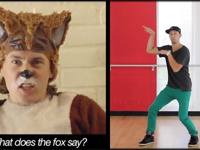 THE FOX - Ylvis Dance TUTORIAL | What Does The Fox Say (MIRRORED) | Music Video Choreography