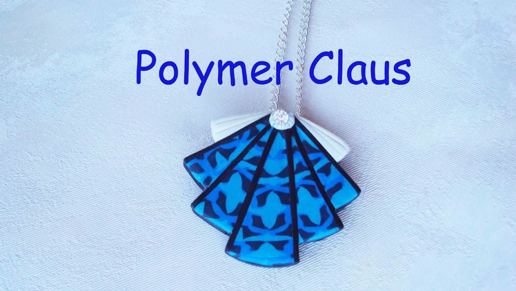 Una conchiglia blu (polymer clay tutorial)