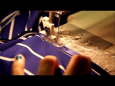 Aminah of the House of Zephaniah: How to sew on Fringes and Border of Blue - 2 Straight stitches