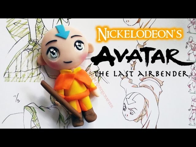 Avatar Aang Chibi Polymer Clay Tutorial. Arcilla Polimérica