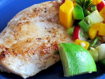 Caribbean Chicken with Mango Salsa Recipe - Quick Meal Idea