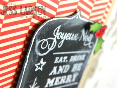 Chalkboard Christmas Card from Start to Finish!