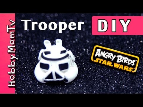 DIY How to: Storm Trooper Pig | Tutorial Star Wars Angry Birds Bad Piggies HobbyMomTV