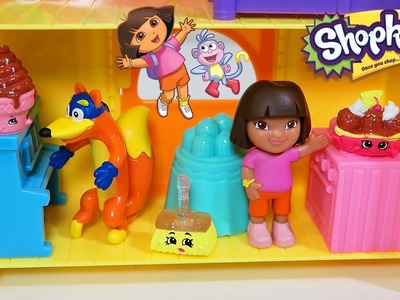 Dora the Explorer - Dora's Explorer House Playset with Swiper & Shopkins Desserts!